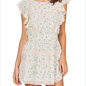 LoveShackFancy Printed mini dress
